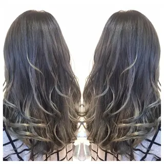 ロング カラー 髪質改善/痛ませ ないカラー/西村航大のヘアスタイル