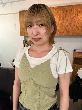 ショート 暖色カラー 🌼クニトウメイのヘアスタイル