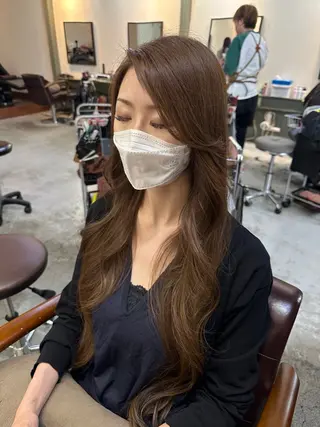 ロング カラー yu uのヘアスタイル