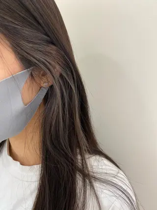 ロング カラー 細めハイライト🩶 ボブ/レイヤーカットのヘアスタイル