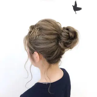 ミディアム ヘアアレンジ これた🧸ヘアメ職人 ♡髪質改善♡カラーのヘアスタイル