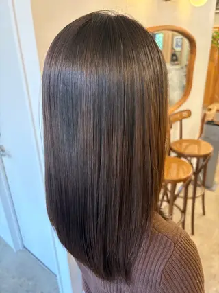 セミロング 柳瀬 和香奈のヘアスタイル