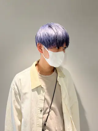 カラー メンズ 髪質改善/縮毛矯正 艶カラー/珠聡のヘアスタイル