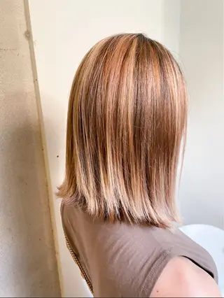 ミディアム カラー パーマ ヘアアレンジ メンズ 表参道Lise おおいしおりのヘアスタイル