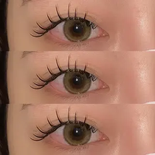 マツエク・マツパ 肌に馴染むハイトーン /ミルクティーカラーのヘアスタイル