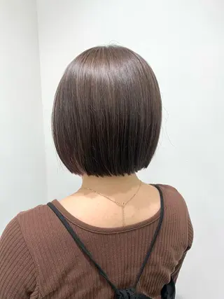 ショート カラー レイヤー ハイトーン 暖色⭐︎KANAKOのヘアスタイル