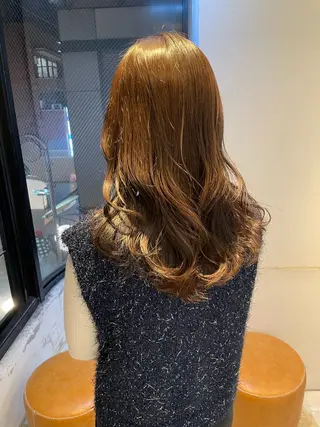 セミロング 北田🌟小顔レイヤー 🌟人気カラーのヘアスタイル