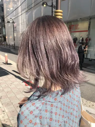 ミディアム カラー ヘアアレンジ マツエク・マツパ Noah's　Ark所属・透明感カラー🫧ヘア セット🫧松本菜月の眉毛・アイブロウイメージ