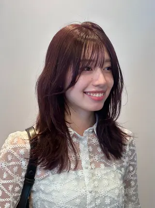 ミディアム カラー ナチュラル大人っぽい スタイル　MAORIのヘアスタイル