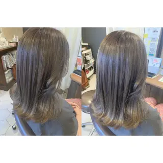 ミディアム カラー ✨縮毛矯正✨髪質改善 ナカシマ ユミのヘアスタイル