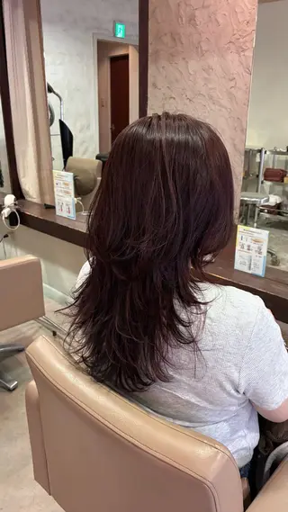 ロング カラー 田中 鈴乃のヘアスタイル