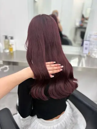 ロング カラー ヘアアレンジ Nanako 🎀 暖色girly🪽‪のヘアスタイル