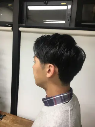 ミディアム メンズ ヒロ銀座所属・牧 颯斗のヘアスタイル
