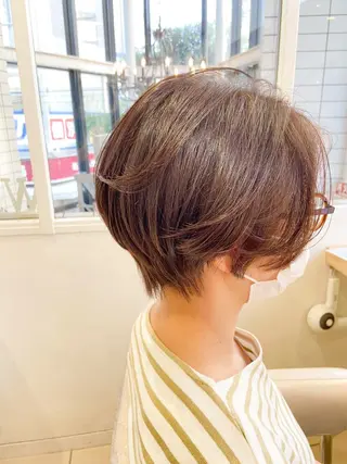 ショート カラー 30代からの大人 ショートのヘアスタイル