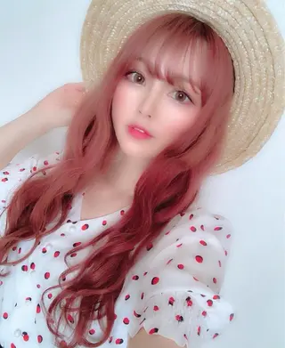 ロング カラー れん/ハイトーン /エクステ/韓国風のヘアスタイル