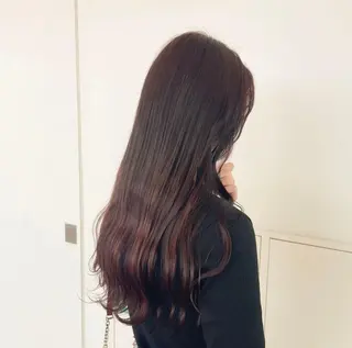 ロング カラー 落合 美穂のヘアスタイル