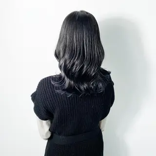 ミディアム カラー ヘアアレンジ 大橋 拓巳のヘアスタイル