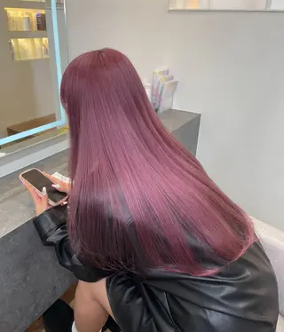 ロング カラー MARQUEE所属・Ayame / ハイトーンカラーのヘアスタイル