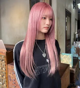 ロング カラー ハイトーン/透明感 カラー🌿KANTAのヘアスタイル