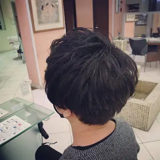 ショート パーマ メンズ 🐺一ノ瀬 凌 / デザインウルフ🐺のヘアスタイル