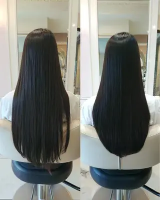 ロング 縮毛矯正 高橋佑のヘアスタイル