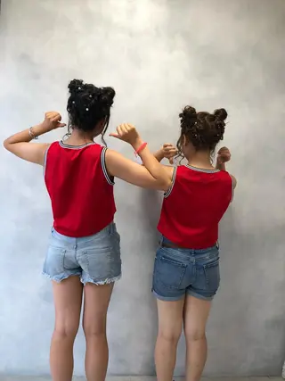 セミロング ヘアアレンジ ✨ブリーチ特化✨ 💚Acchon💚のヘアスタイル