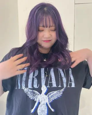ミディアム カラー デザインカットカラー /🍓MITO🍓のヘアスタイル