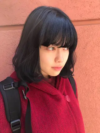 ミディアム パーマ sand&rose所属・逗子、パーマスタイル ナオイカイラのヘアスタイル