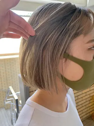 ショート カラー 城 健太郎 💎ハイトーンのヘアスタイル