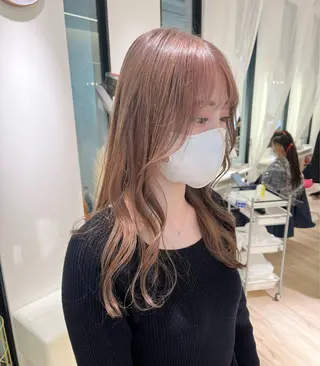 セミロング カラー GOODDAY ヘアサロンのヘアスタイル