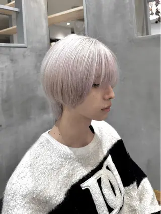 カラー メンズ hono🐬カラー 特化/ハイトーンのヘアスタイル