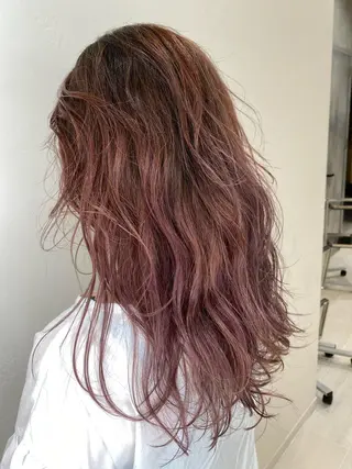 ロング カラー ハイライトカラー/ ハイトーン🍀白石のヘアスタイル
