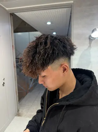 ショート パーマ メンズ 【メンズサロン】 BLUCK 横浜のヘアスタイル