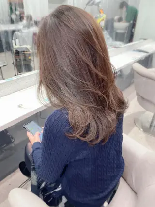 ロング 京都レイヤーカット/ 縮毛矯正/羽柴りくのマツエク・マツパデザイン