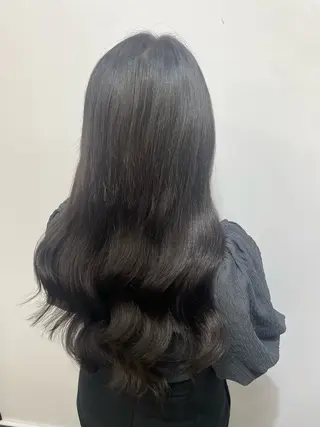 ロング 𝙃𝘼𝙍𝙐🎀 韓国×エクステのヘアスタイル