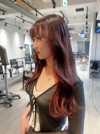 ロング カラー ヘアアレンジ 🎀ハイトーン・艶 カラー HANA🎀のヘアスタイル