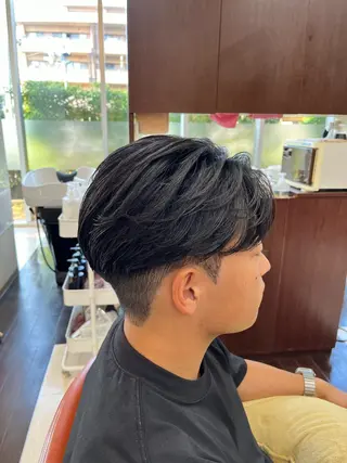 ショート パーマ メンズ AROH men's cut&men's perm 船橋店所属・🧊メンズ特化🧊 高木航希のヘアスタイル