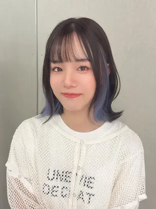 カラー Harune/うる艶 ハイトーンのヘアスタイル