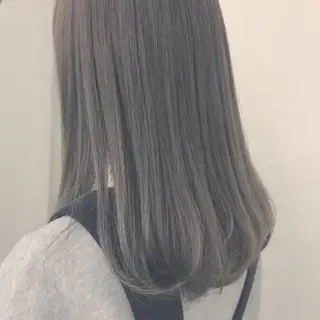 セミロング カラー 縮毛矯正専門 美容師のヘアスタイル