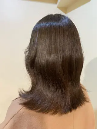 ミディアム 韓国レイヤー/透明感 カラー🦋mioのヘアスタイル