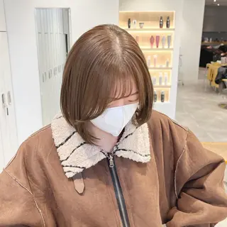 カラー ばんちなつ / ボブ/透明感カラーのヘアスタイル