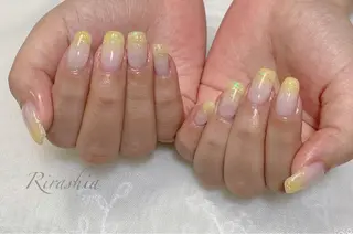 ネイル うる艶♡透明感ネイル Rirashiaのネイルデザイン