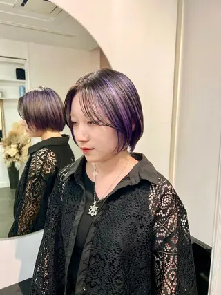 ショート カラー 横浜/ハイトーン AO。りんのヘアスタイル