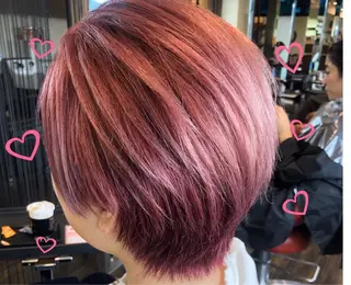 ショート カラー 西本 夏美のヘアスタイル