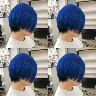 ショート カラー 推しカラー✨ オタク美容師ユウカのヘアスタイル