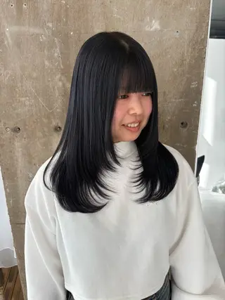 ロング カラー person♡kii マオのヘアスタイル