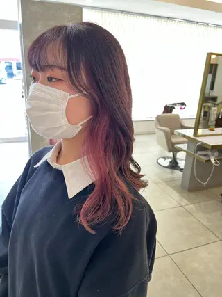 ロング カラー 吹田 駿 髪質改善縮毛矯正のヘアスタイル