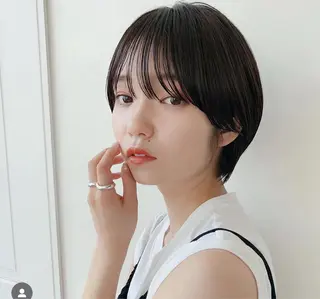 ショート 似合わせカット‪// 鶴我万唯華のヘアスタイル