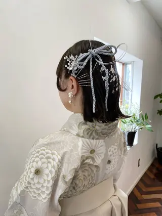 ショート ヘアアレンジ Kazaoka Saraのヘアスタイル