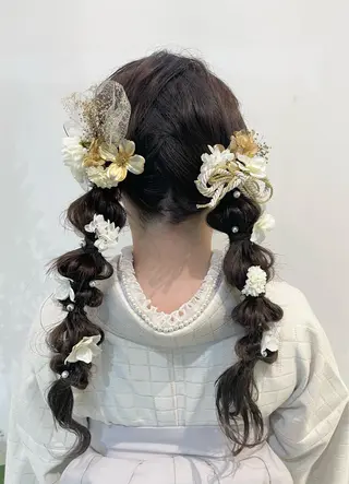 髪質改善カラー🤍 エクステ✨君島由実子のヘアスタイル